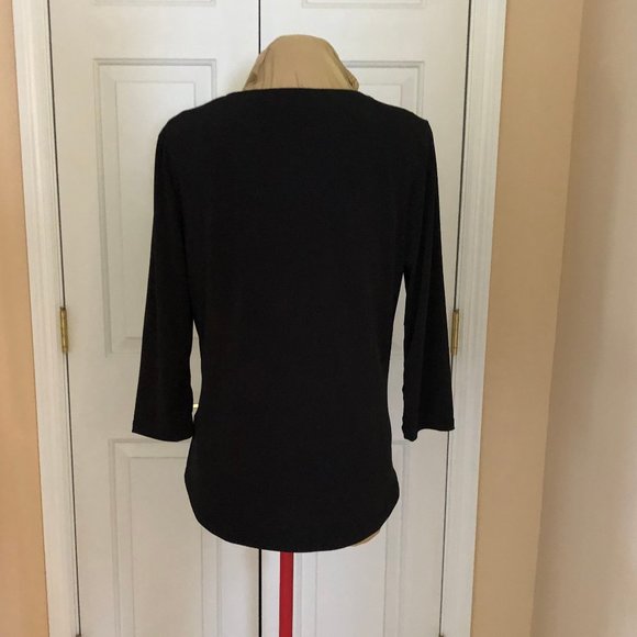 7 th Avenue New York Co  Black Cut Out Top Med - Picture 2 of 7